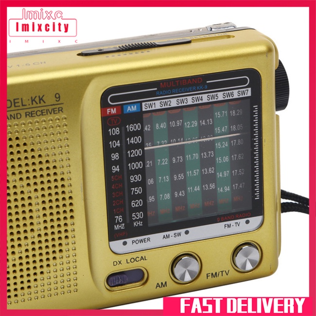 Imixcity Đài radio kk9 Sử Dụng Pin am fm Bền Lâu