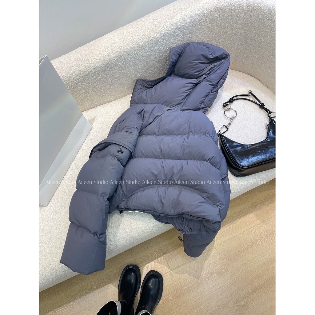 Thời Trang Áo Khoác Phao cotton Dày Dặn Có Nón Phong Cách Hàn Quốc 2023