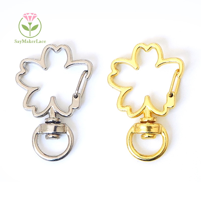 Set 10 móc khóa SayMakerLace hình tôm hùm/ mèo/ trăng/ sao dễ thương 8mm diy