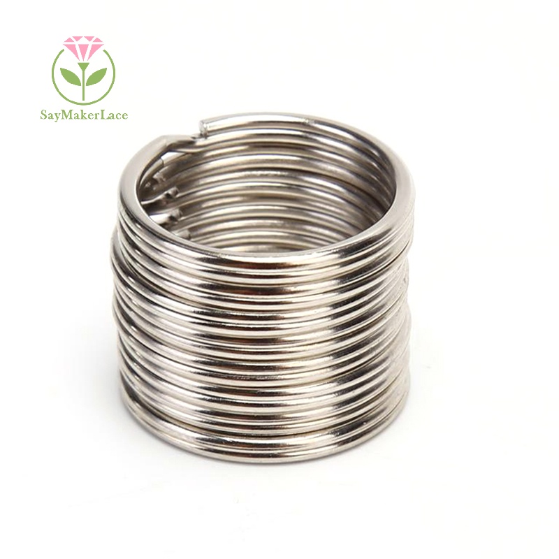 Set 100 Móc Khóa Kim Loại Tự Làm Vòng Nhẫn Tiện Dụng