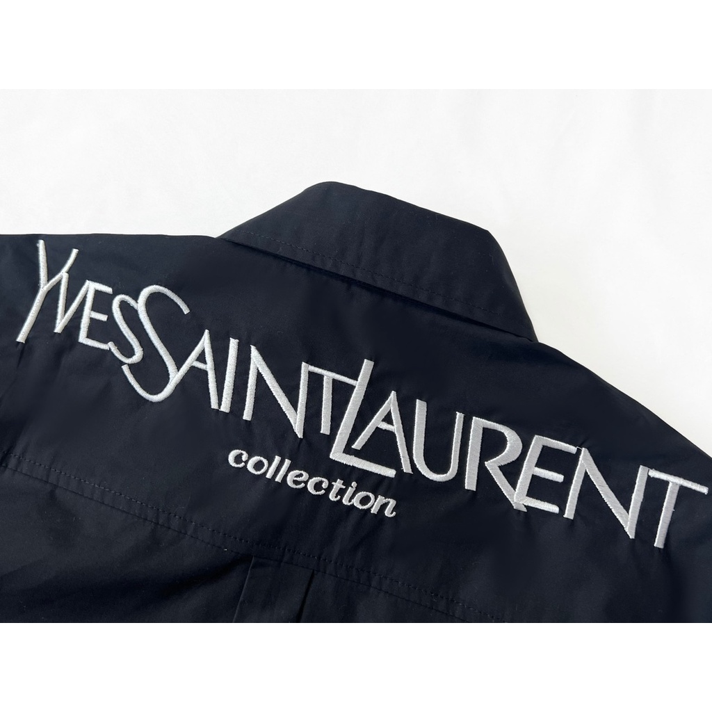 Áo Thun Thể Thao Tay Dài Thêu logo ysl 23ss Sang Trọng Thời Trang Đường Phố Cho Nam Và Nữ
