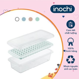 Khay đá vuông Inochi - Kari 84 viên (Đủ bộ gồm nắp, khay đá và hộp)