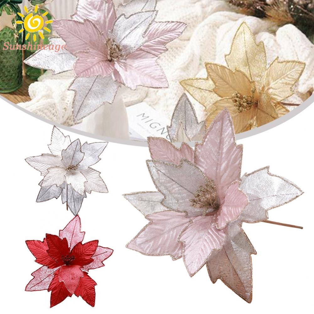 Hoa Treo Trang Trí Giáng Sinh Lấp Lánh 30cm Mới Và Chất Lượng Cao