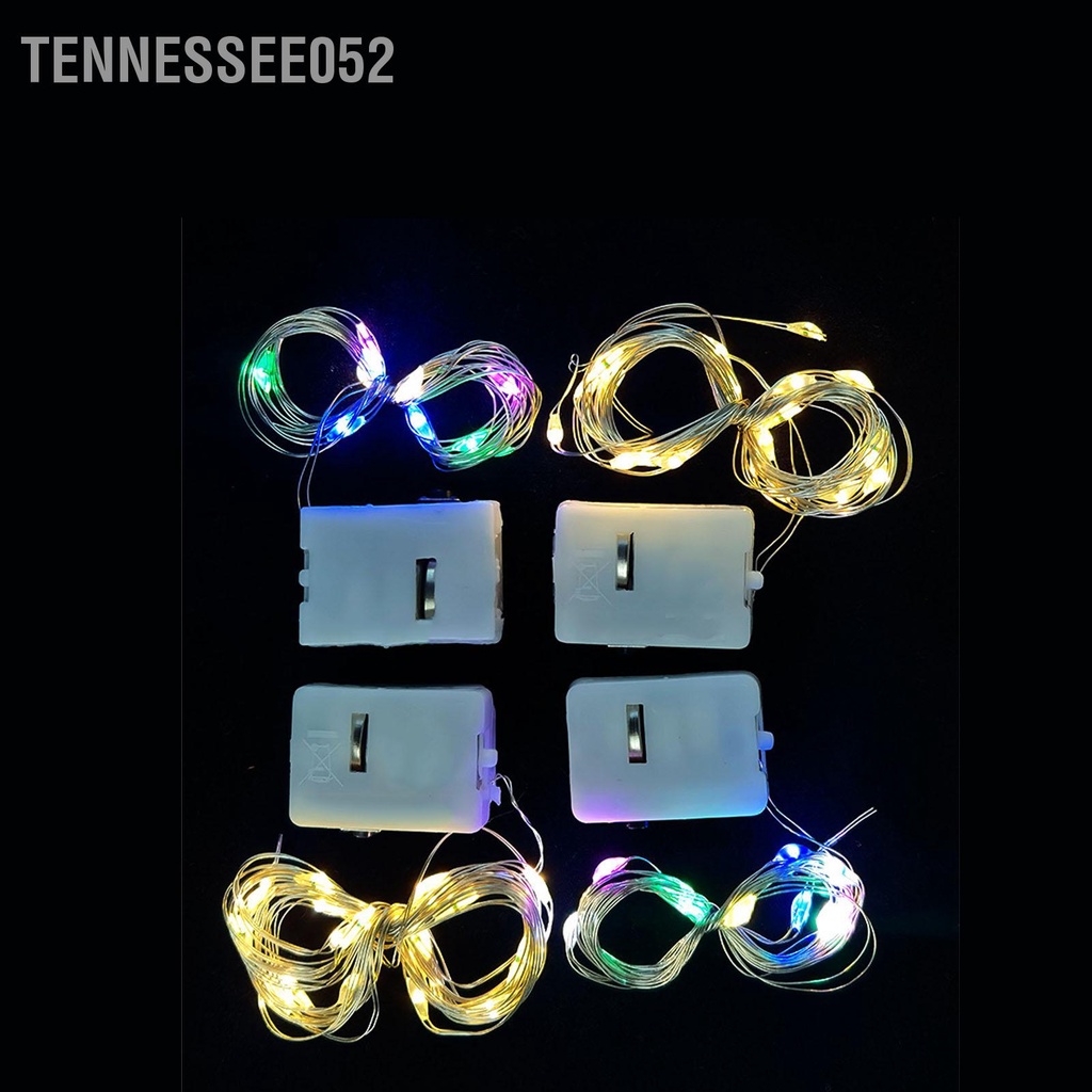Tennessee052 Đèn Dây Cổ Tích 3 Chế Độ Chiếu Sáng Đồng Linh Hoạt Chạy Bằng Pin LED Cho Hộp Hoa Bánh