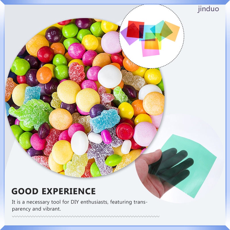 Set 84 Tấm Bóng Kính Trong Suốt Nhiều Màu Dùng Trang Trí diy