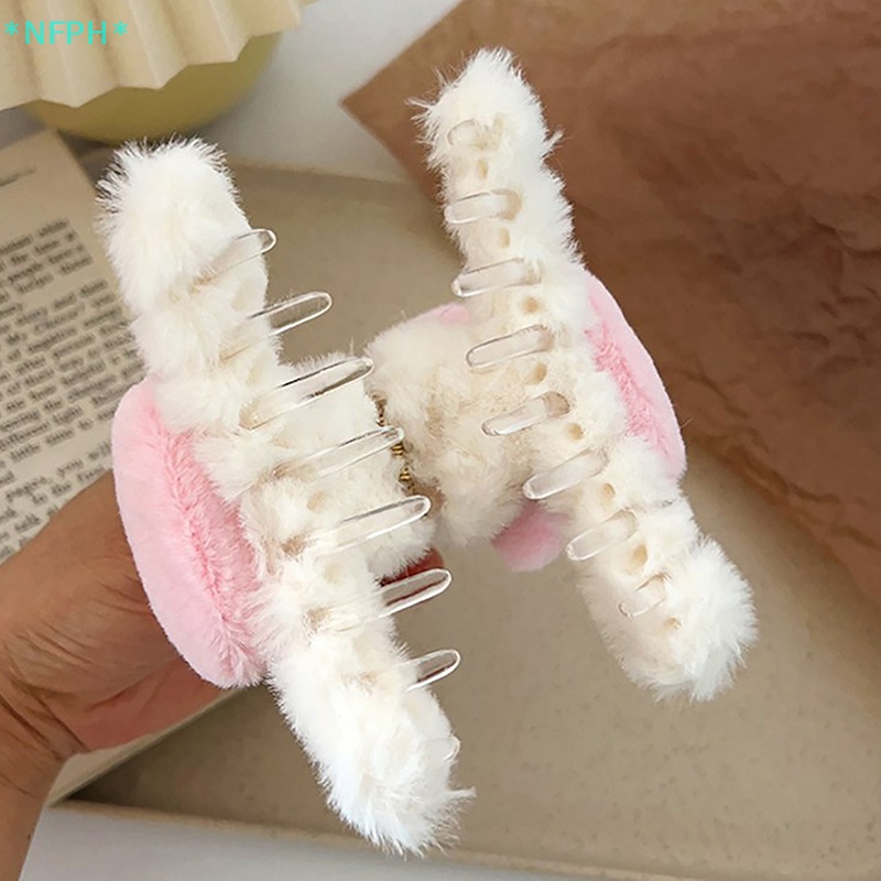 Nfph > Kẹp Tóc acrylic Cỡ Lớn Hình Gấu Trúc / Cá Mập Hoạt Hình Phong Cách Hàn Quốc Thời Trang Mùa Đông Mới