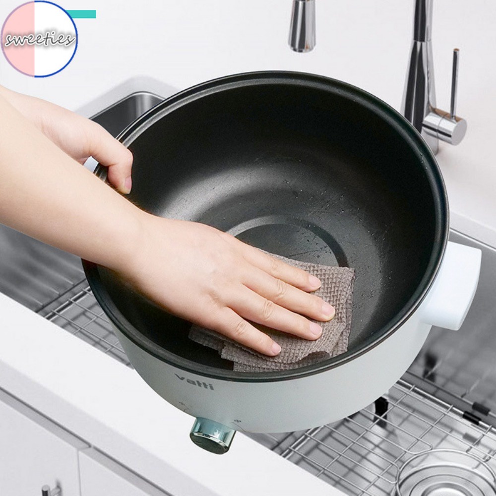 Cuộn 25 Khăn Lau Chén Dĩa Bằng Sợi Thép Dày Dặn Chống Mài Mòn Không Làm Hư Hại