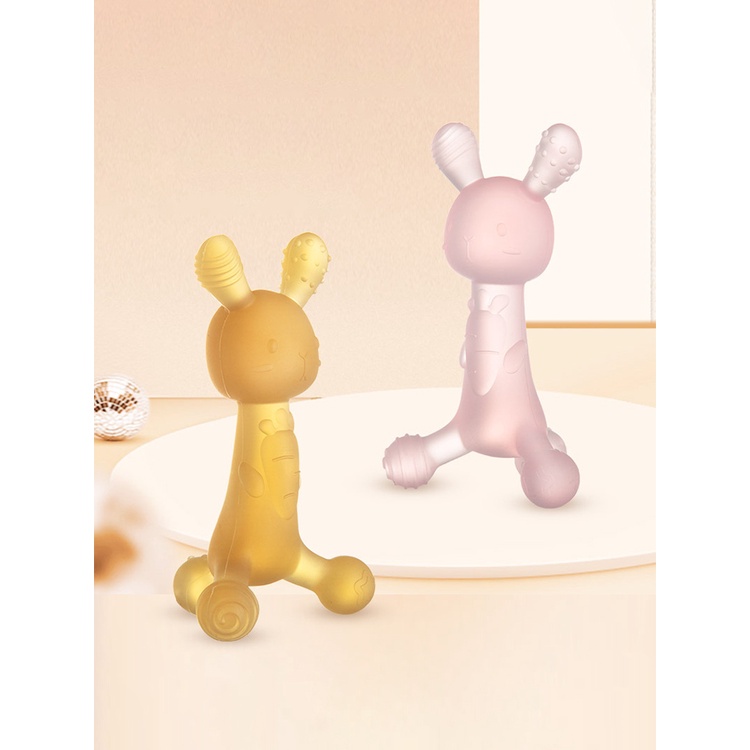 Kẹo Cao Su silicone Hình Thỏ Chất Lượng Cao Cho Bé Sơ Sinh