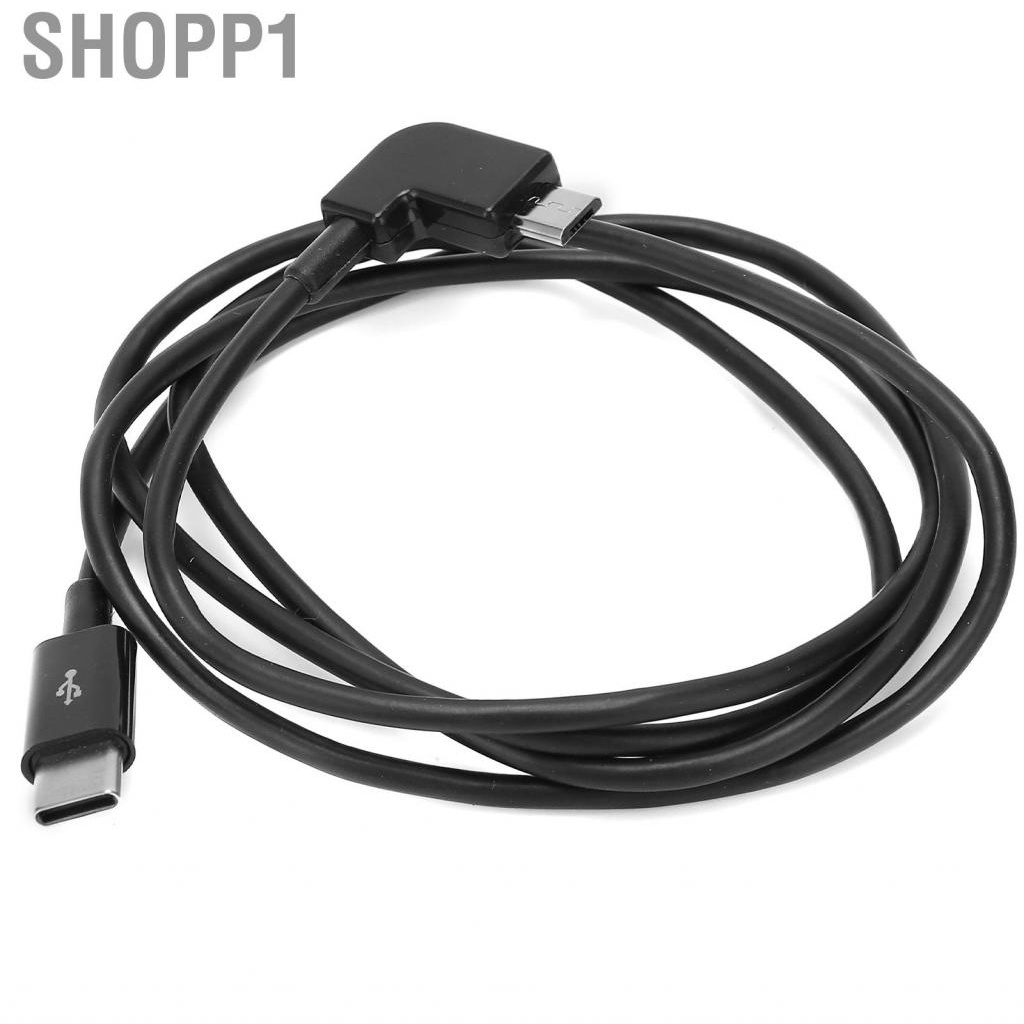 Shopp1 Type C To Micro USB Data Cable  FPV Goggles 90 Degree PVC Copper for Home DJI Flight Glasses