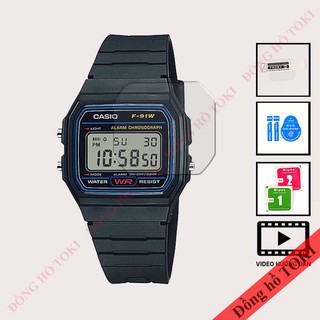Tấm dán mềm chống xước cho đồng hồ casio F91 các màu