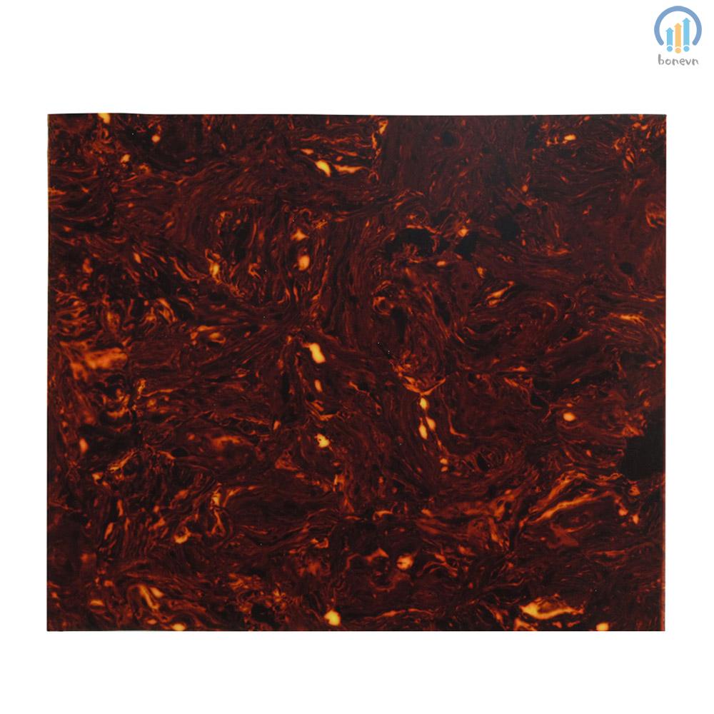 Dark Brown Tortoise Shell Pickguard - Scratch Plate Material for Acoustic Guitars