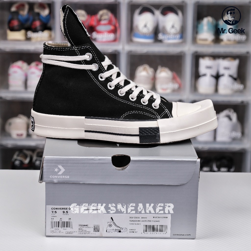 Giày Sneaker Rick Owens x Converse TURBODRK Chuck 70
