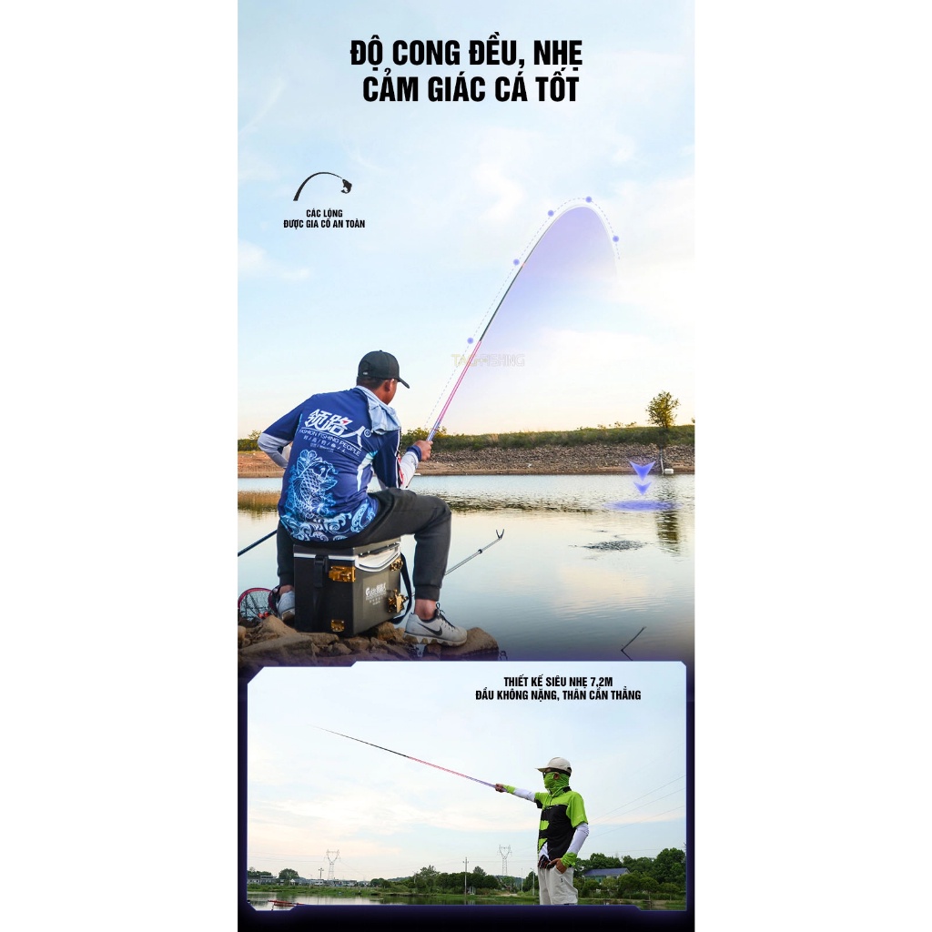 Cần Câu Lục Mạch Thần Kiếm 4,5h Thế Hệ 2, Guide Đồ Câu Công Biện-Q9 TPHCM