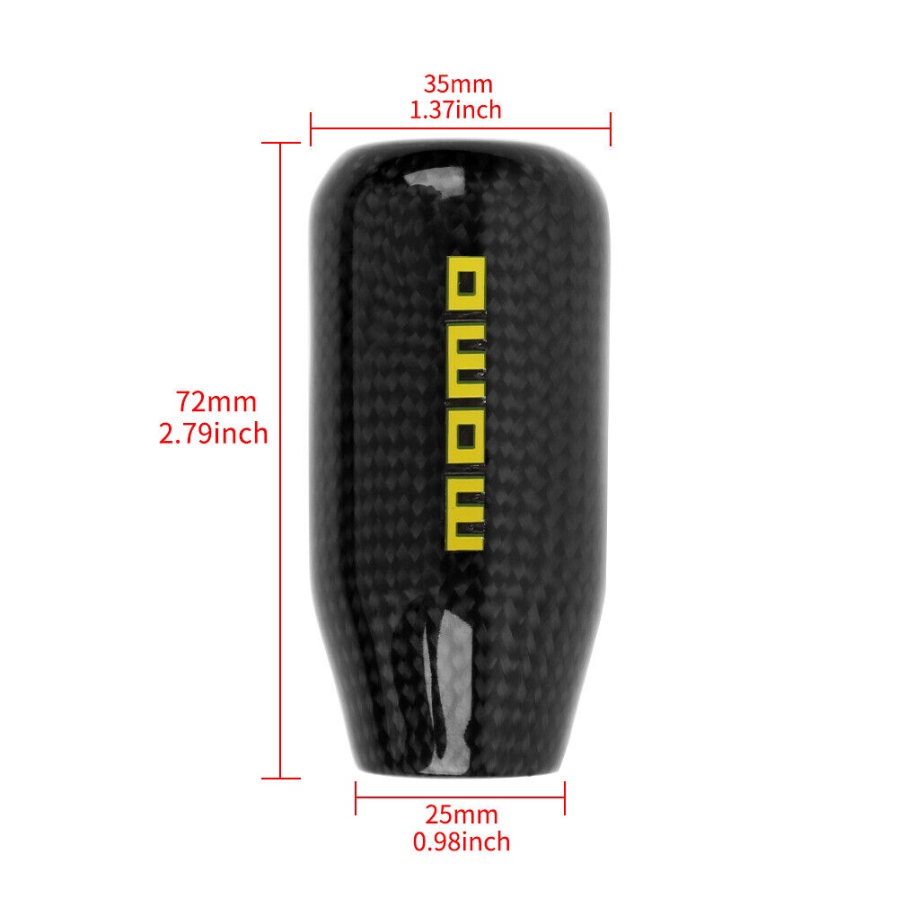 Momo Núm Gạt Cần Số Xe Hơi Bằng Sợi carbon Thông Dụng