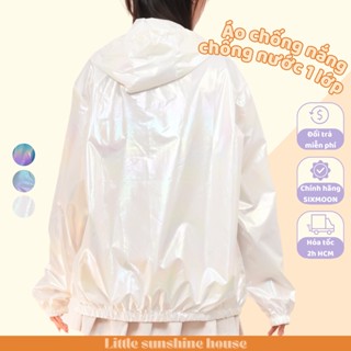 Áo khoác đa tiện ích chống nắng che mưa SIXMOON, áo gió unisex chống tia UV tia cực tím UPF 50+, khoác dù nam nữ 1 lớp
