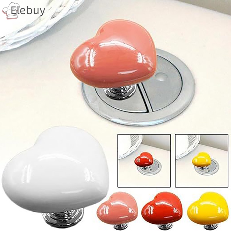 Công Tắc Nhấn Nút Nhấn Xả Nước toilet Hình Trái Tim Trang Trí Phòng Tắm
