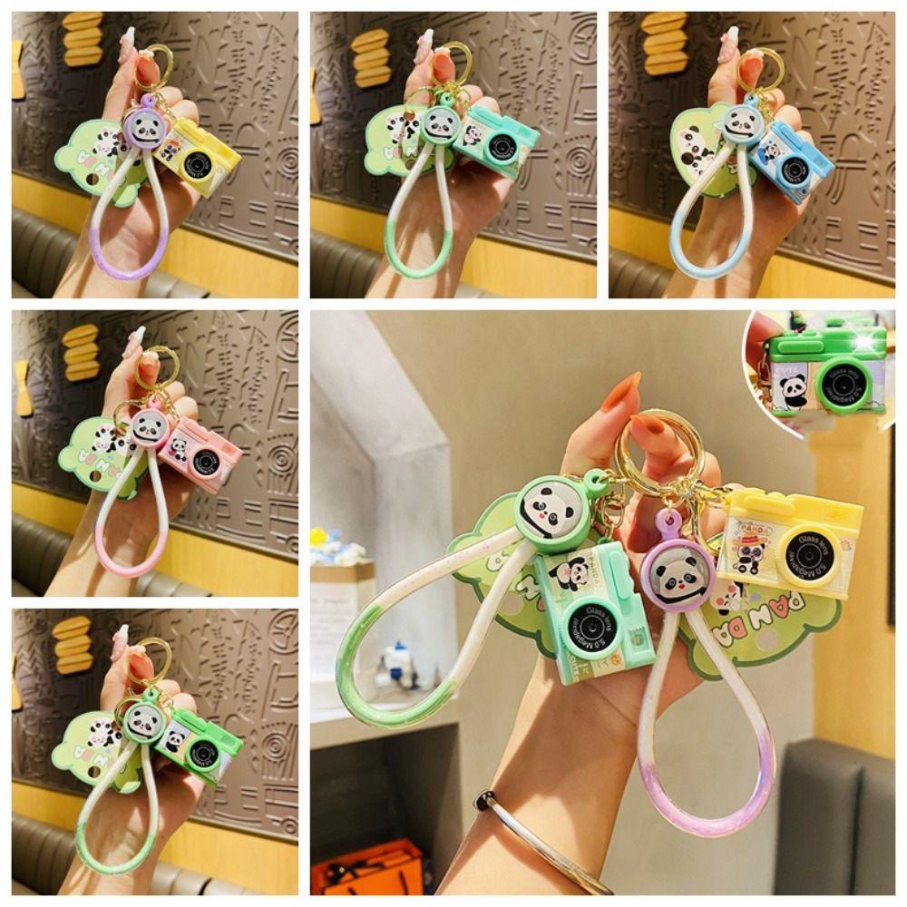 Móc Khóa Hình Gấu Trúc Có Đèn led Và Âm Thanh pvc Cho Bé