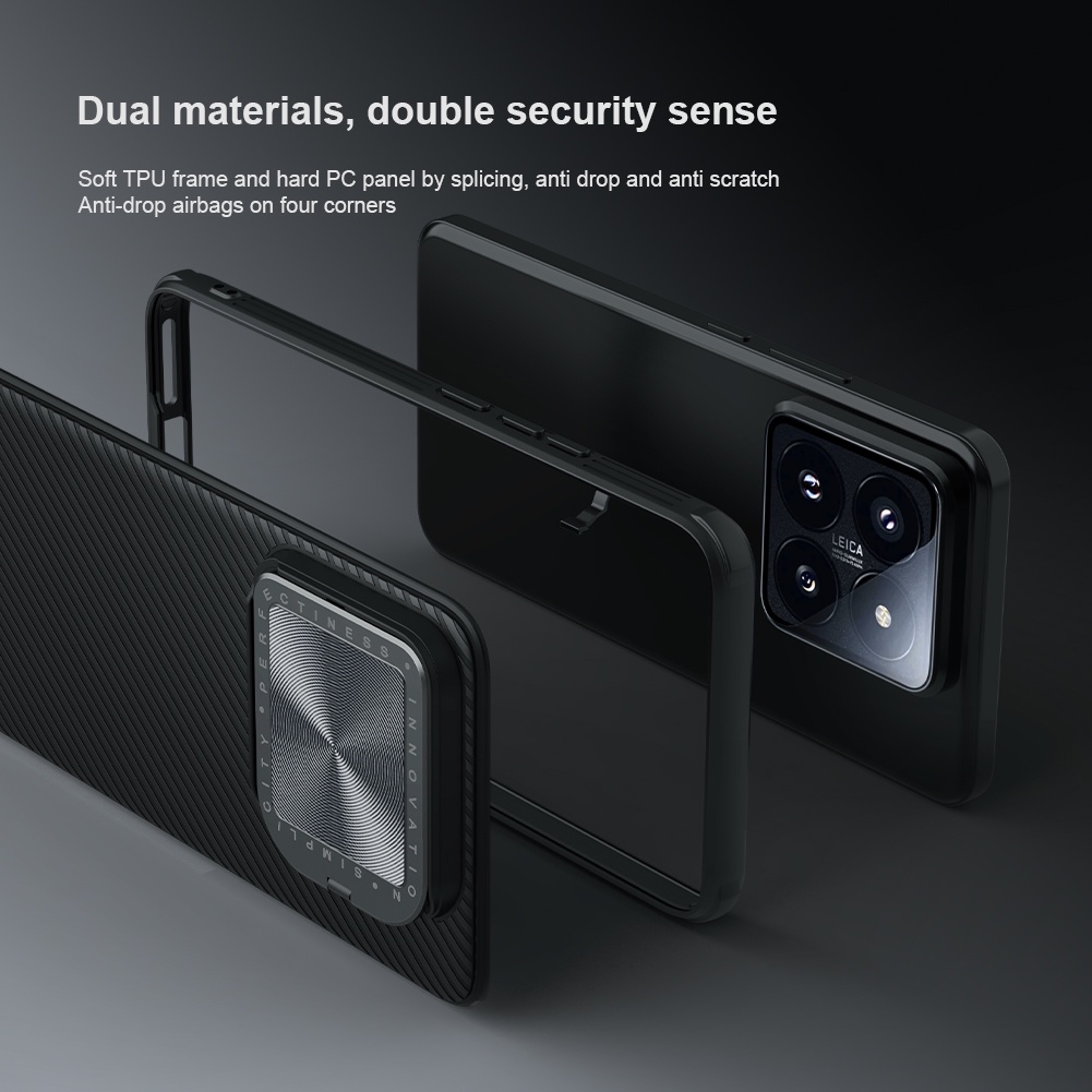 Nillkin Ốp Điện Thoại Nắp Lật Bảo Vệ Ống Kính Máy Ảnh Cho xiaomi 14