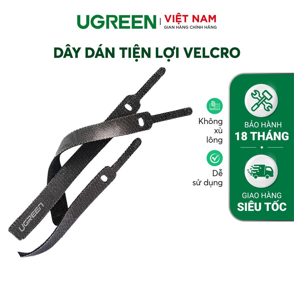 Dây dán Velcro UGREEN LP146 Nhỏ gọn, tiện dụng Dễ dàng cố định tai nghe, dây sạc máy tính | Bảo Hành 18 Tháng 1 Đổi 1