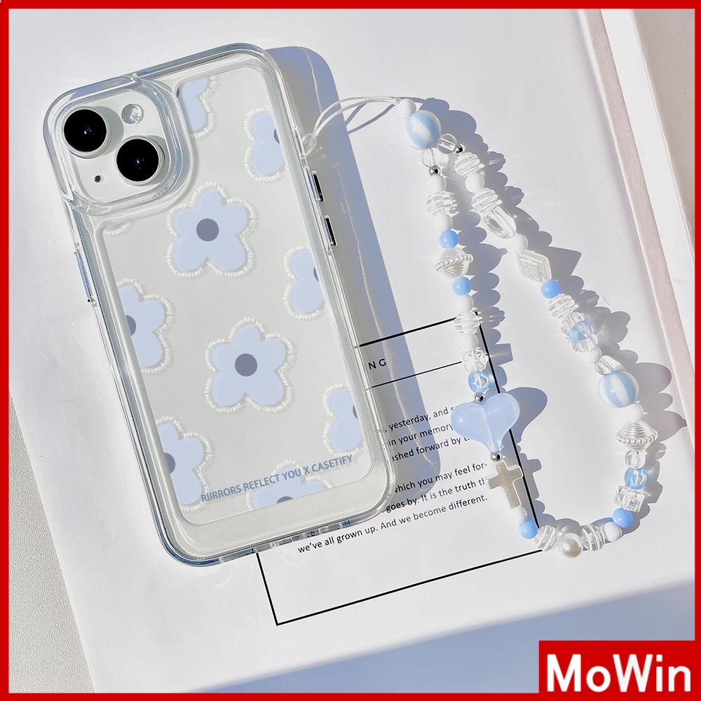 Ốp lưng iPhone 15 Pro Max Ốp iPhone Trong Suốt TPU Mềm Vòng Tay Hình Ngôi Sao Nút Mạ Điện Hoa Màu Xanh Đơn Giản Tương Thích Với iPhone 14 13 Pro Max 12 Pro Max 11 XR XS 7 8Plus