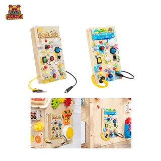 Predolo Bảng Đồ Chơi Hoạt Động Nút Bấm Có Đèn led Cho Bé 1-3 Tuổi