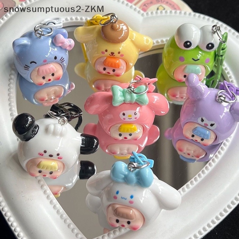 # Snow # sanrio anime hello kitty Móc Khóa Trang Trí Ba Lô / Chìa Khóa Xe Hơi / Quà Tặng Lễ Kỳ Nghỉ Cho Trẻ Em