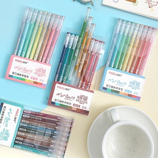 Hot Sale# Multi-Color hand account pen large capacity full needle gel pen color hand account pen set Modi color student marker pen 11 &