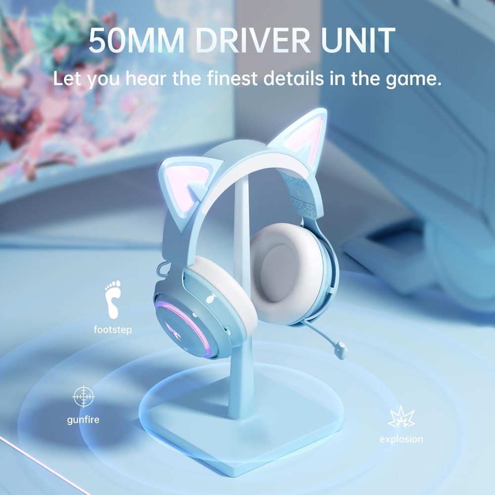 Tai Nghe Chụp Tai somic gs510 rgb 2.4g / bluetooth Không Dây / Dây Cho ps5, ps4 pc Kèm mic 7.1 Điện Thoại
