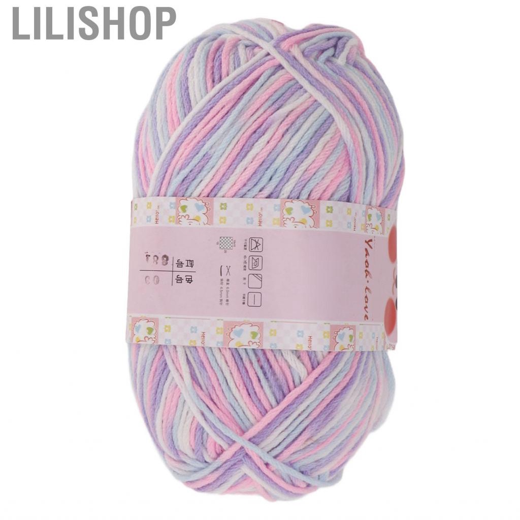 Lilishop Cotton Yarn Soft Comfortable Flower Color 6 Strands Breathability Crochet