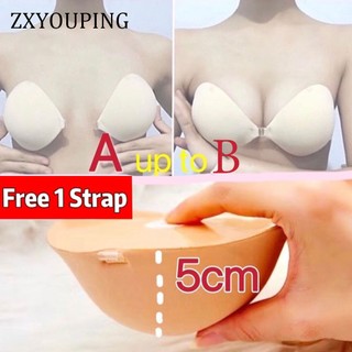 ZXYOUPING silicone 5cm Miếng dán ngực nâng ngực cài trước, áo ngực dán tạo khe quyến rũ