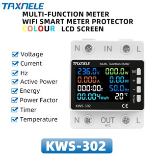 Đồng hồ đo công suất TAXNELE 100-290v 8 trong 1 đa năng Wkwh kws-302