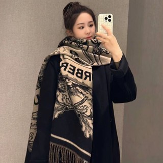 Mới Khăn Choàng Cổ Giữ Ấm In Chữ Thời Trang