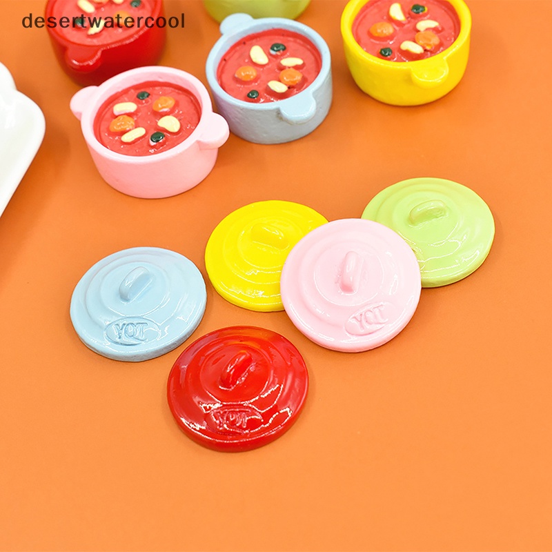 Set 2 Đồ trang trí Nồi Lẩu Mini Trang Trí Nhà Búp Bê diy