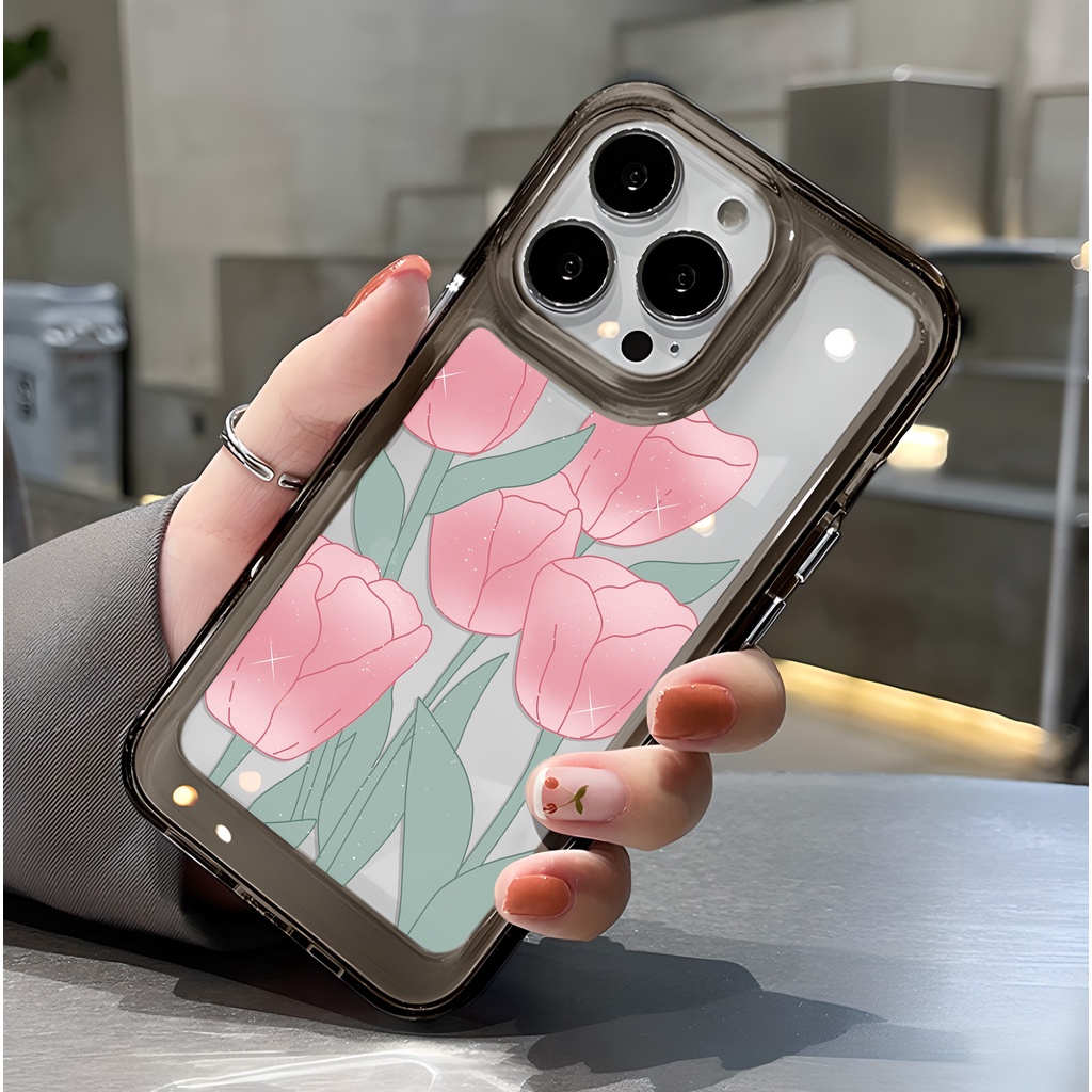 Hoa Tulip samsung a12 a03s a11 a03 a23 a14 a13 a04e a04s a53 a73 a33 a52 a51 a71 a72 a22 a32 a02 ỐpỐp Điện Thoại tpu Mềm Trong Suốt Có Túi Khí Cho