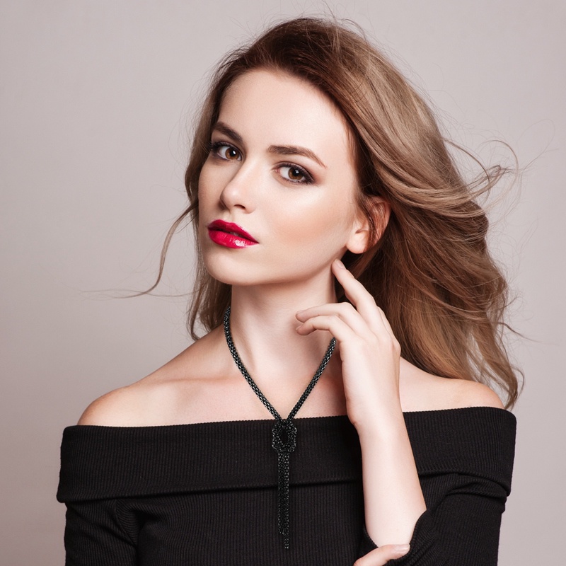 Niceme Vòng Cổ choker Dài Thắt Nút Đơn Giản Thời Trang Phong Cách bohemian Cho Nữ