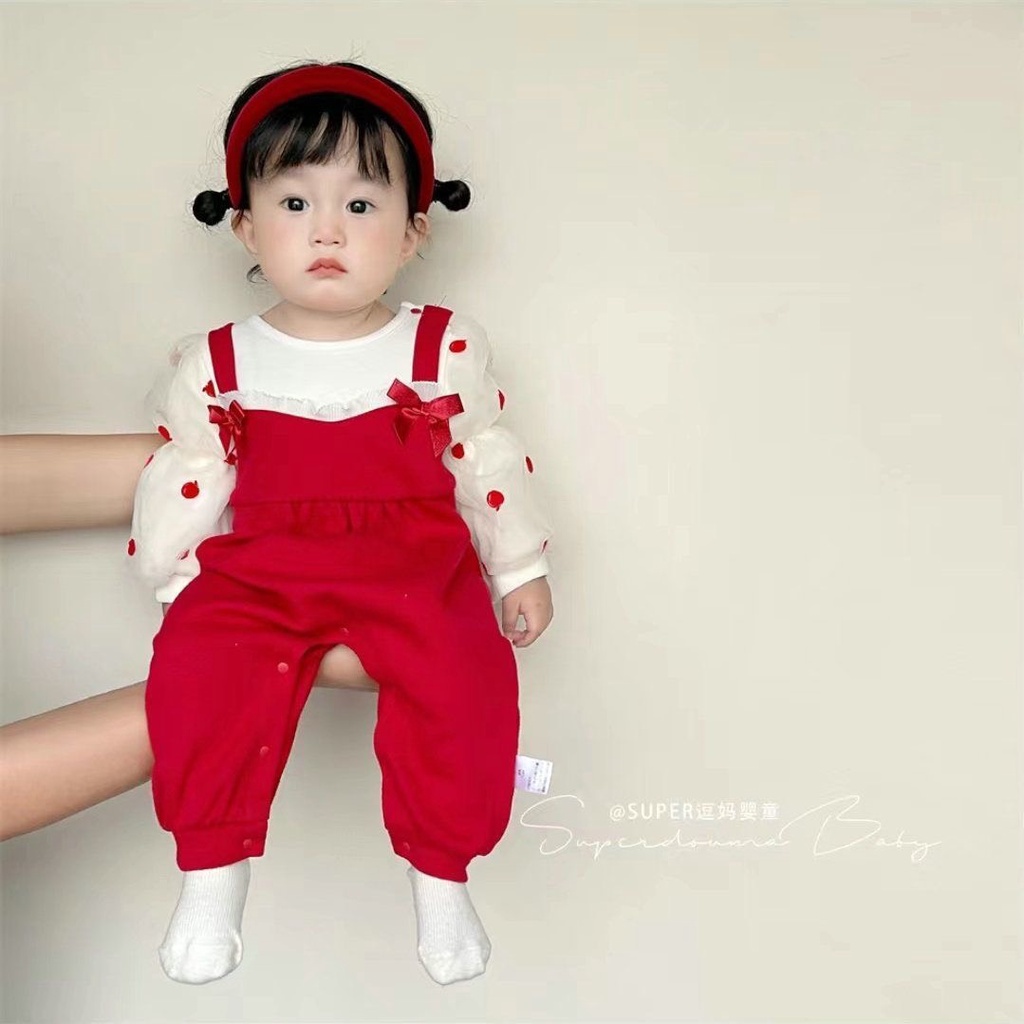 BODY ĐỎ NƠ TAY VOAN MÈM MỊN QUẢNG CHÂU CAO CẤP