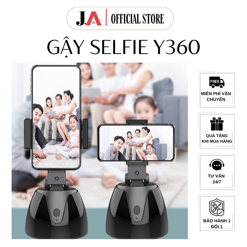 Gậy Selfie Y360 Tự Động AI 360 Độ Dịch Chuyển Theo Người Tặng Kèm Remote, Gimbal Tự Động Xoay Theo N
