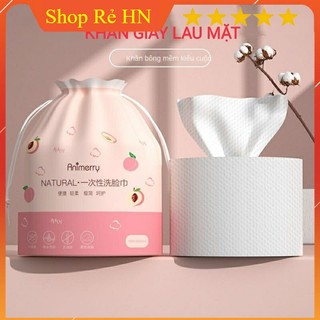 Giấy Lau Mặt Cotton Dùng 1 Lần, Khăn Mặt Khô Cuộn Giấy Tẩy Trang Lau Khô Cao Cấp