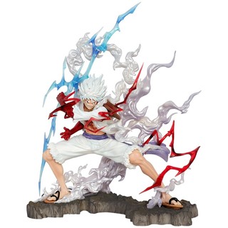 Mô hình luffy gear 5 nika trắng cầm sét cao 28 cm -onepiece - mô hình posture
