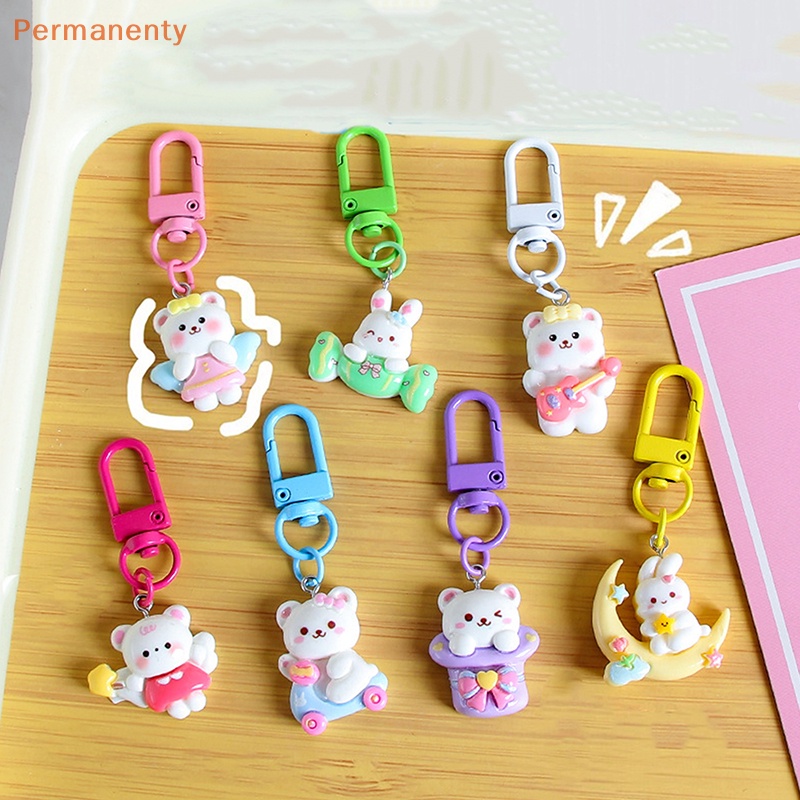 Móc Khóa mini Hình Thỏ / Gấu Dễ Thương Trang Trí Túi Xách / Móc Khóa Cho Nữ