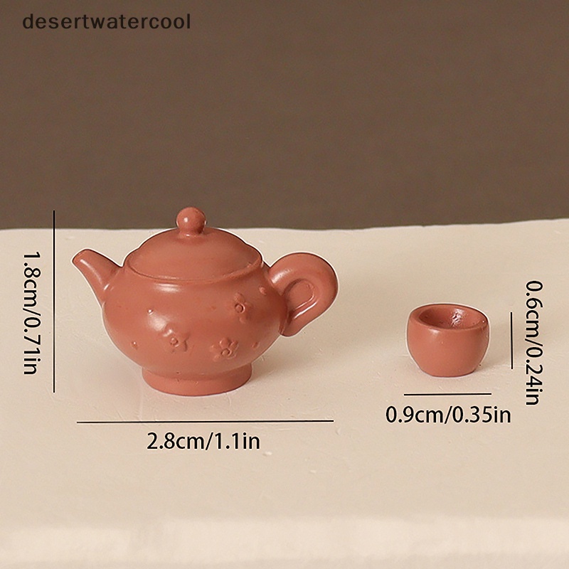 Devn set 5 Ấm Trà Mini Tỉ Lệ 1 / 12 Trang Trí Nhà Búp Bê