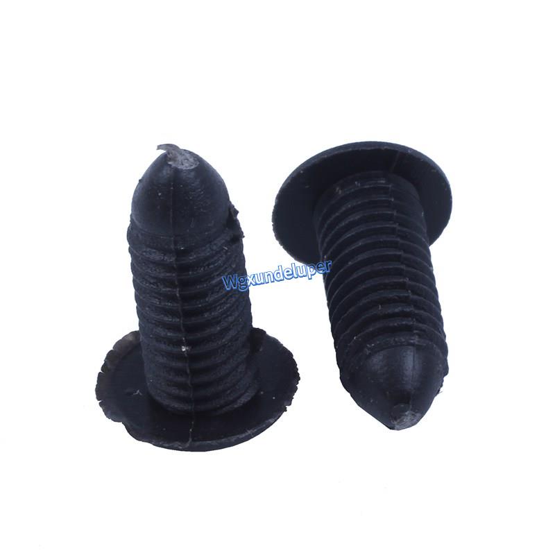 FENDER Set 25 Đinh Tán Nhựa 8mm Màu Đen Chuyên Dụng Cho Xe Hơi