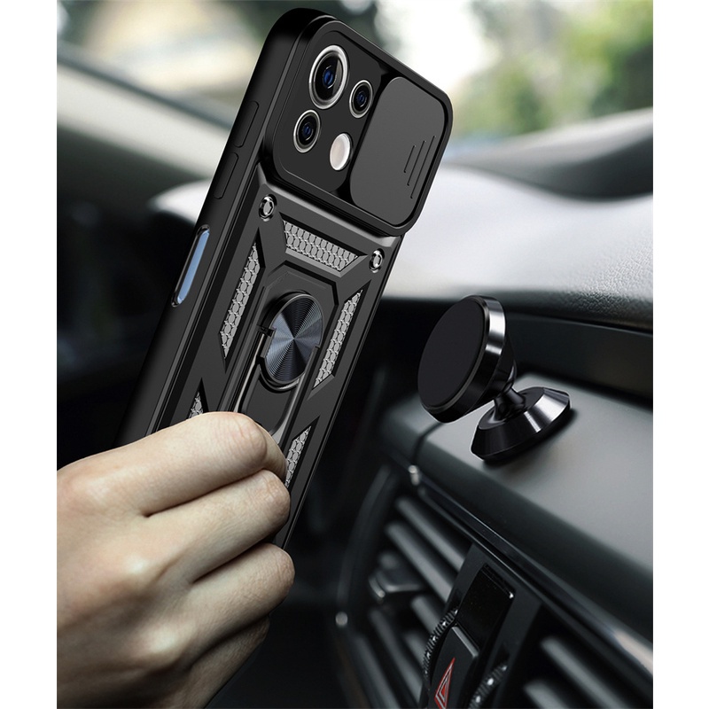 Trượt Ốp Điện Thoại Cứng Có Vòng Đỡ Chống Sốc Bảo Vệ Camera Cho Xiaomi Mi 11 Lite 11Lite 5G NE Xiomi 11 Lite | BigBuy360 - bigbuy360.vn