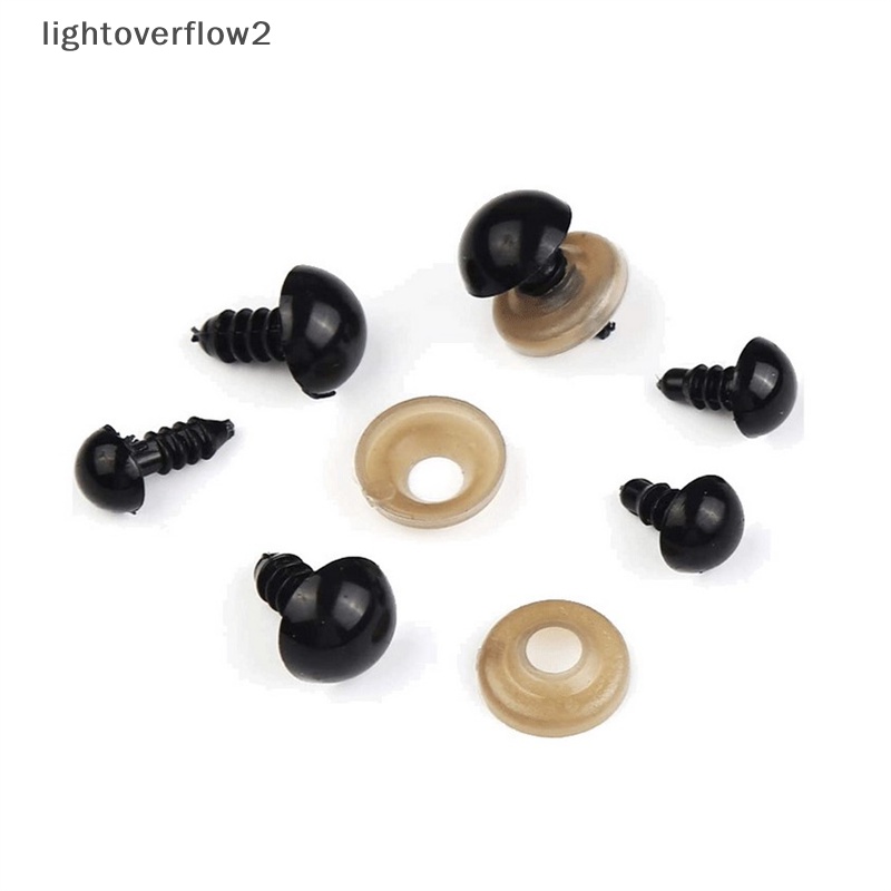 Set 100 Mắt Nhựa 6-12mm Cho Búp Bê Thú Nhồi Bông