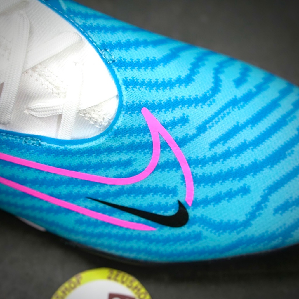 Giày bóng đá Phantom GX Pro Trắng Xanh, giày đá banh cỏ nhân tạo nam đã khâu đế - 2EVSHOP