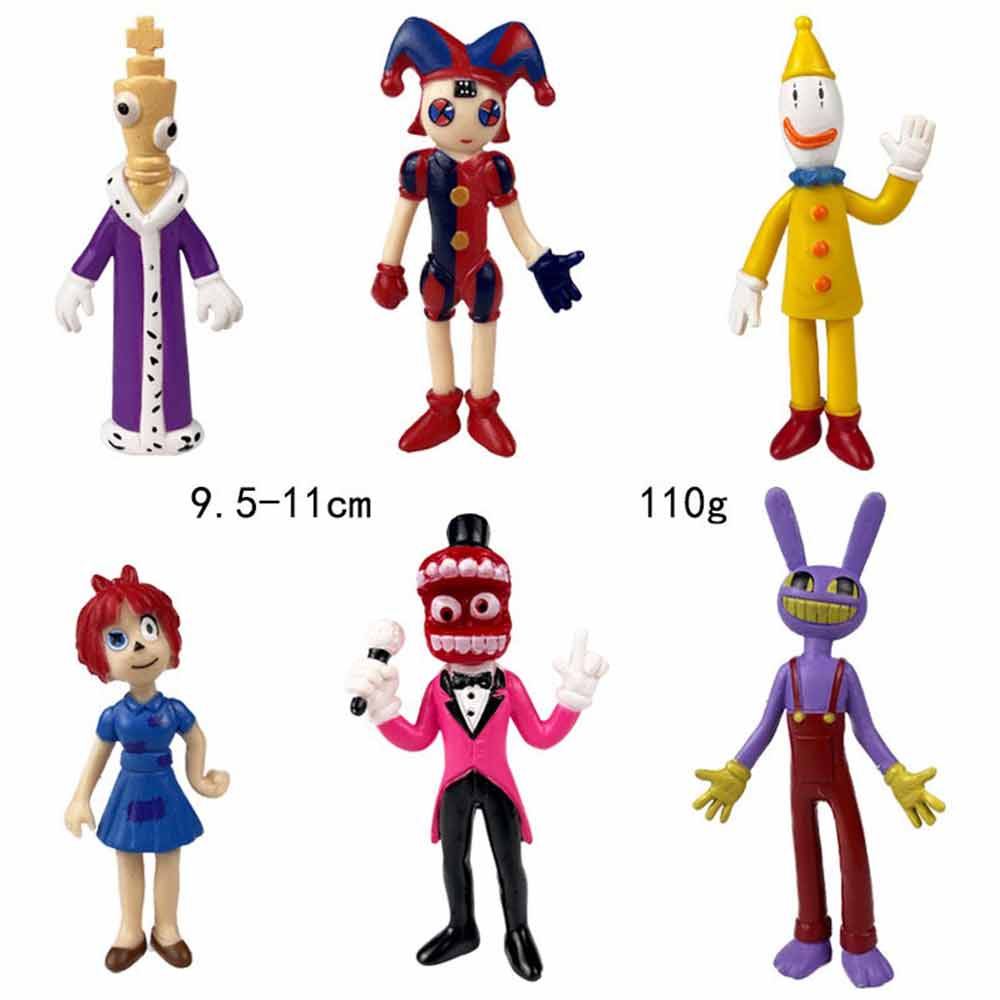 6/12 Pcs Set The Amazing Digital Circus Pomni Jax Anime Pvc Action Figure Model Toys