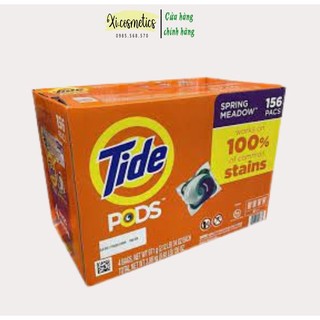 Thùng 168 , 156, 104 viên giặt tide pods mỹ