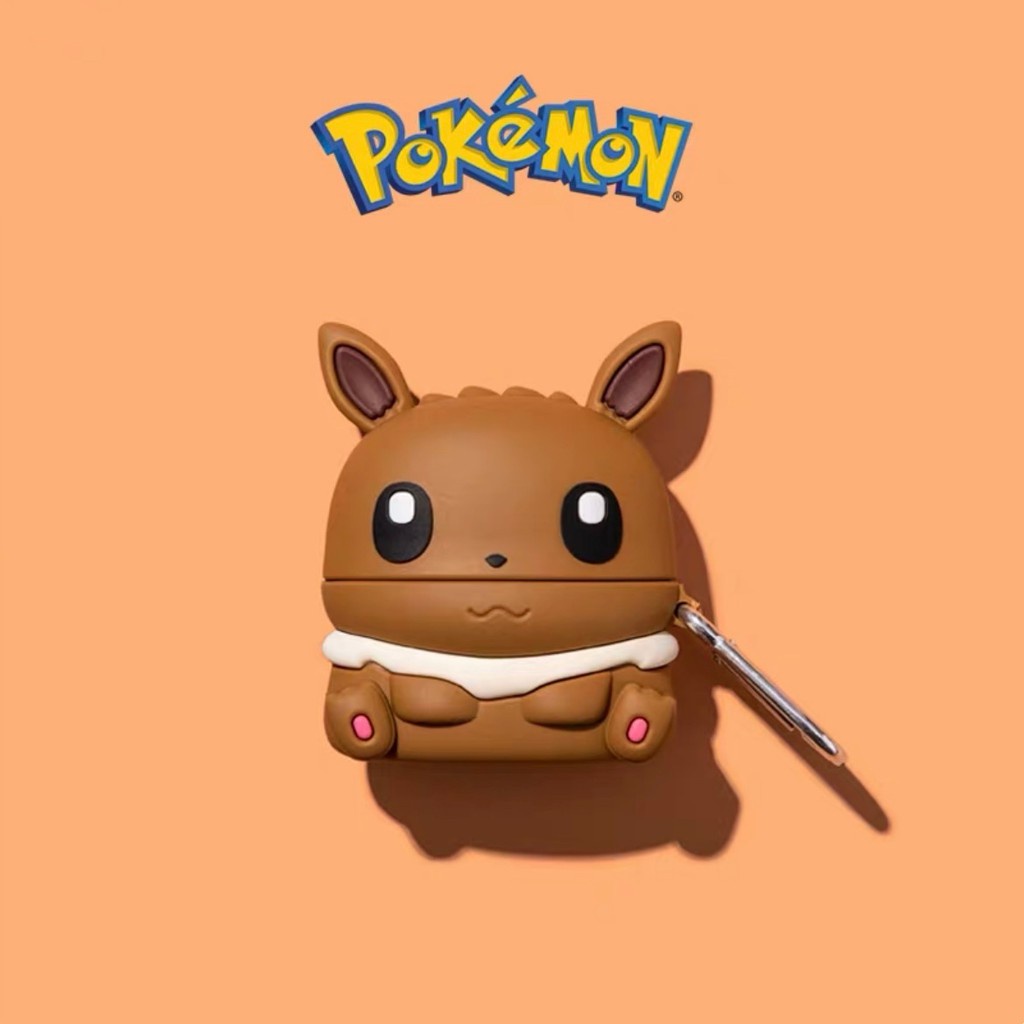 Vỏ Bảo Vệ Hộp Sạc Tai Nghe airpods 2 / pro / 3 Bằng Silicon Họa Tiết Hoạt Hình pokemon Dễ Thương
