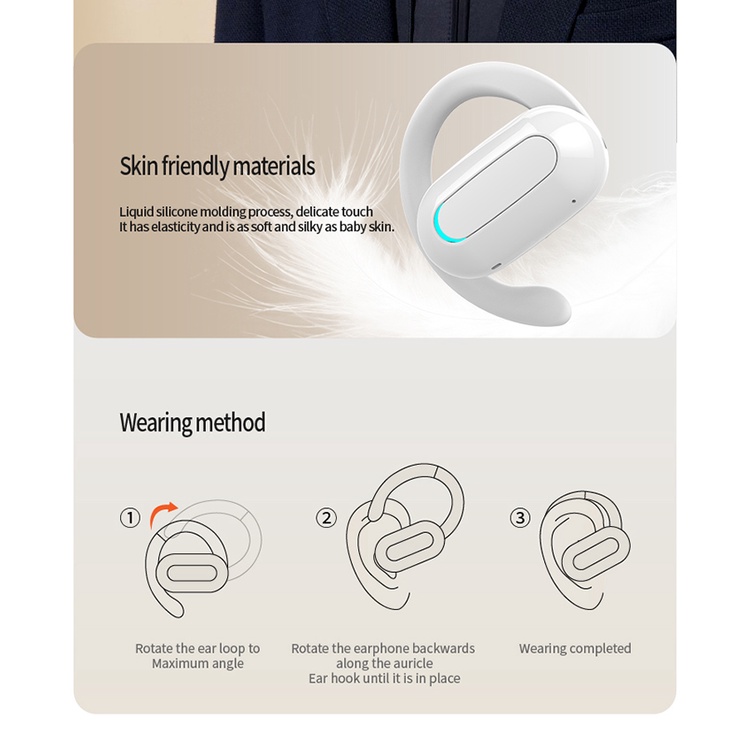 Ows Tai Nghe Thể Thao bluetooth Không Dây Có Thể Điều Chỉnh Âm Thanh bass