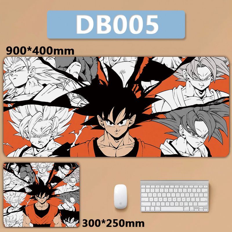 Tấm Lót Chuột Máy Tính Để Bàn Cỡ Lớn In Hình son goku super saiyan Trong anime dragon ball